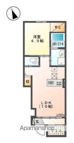 ラ・メルヴェーユ(1LDK/1階)の間取り写真