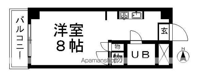 ブルーシャンピア芝川(1K/7階)の間取り写真