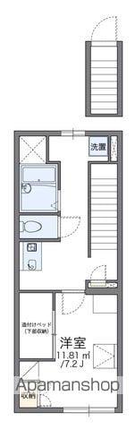 レオパレスステラⅠ(1K/2階)の間取り写真