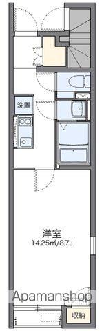 レオネクストエルベ八千代(1K/1階)の間取り写真