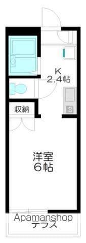 コートシルフィード(1K/2階)の間取り写真