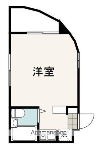 アーバンスペース小鹿(ワンルーム/2階)の間取り写真