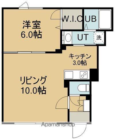 オールドパル(1LDK/1階)の間取り写真