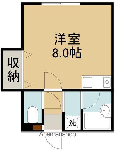 コーポラス上野(ワンルーム/1階)の間取り写真