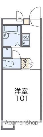 レオパレスさくら(1K/1階)の間取り写真