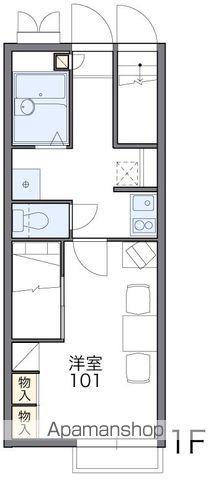 レオパレスしまなみ(1K/1階)の間取り写真