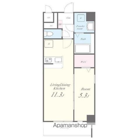 エスポワール黄金(1LDK/5階)の間取り写真