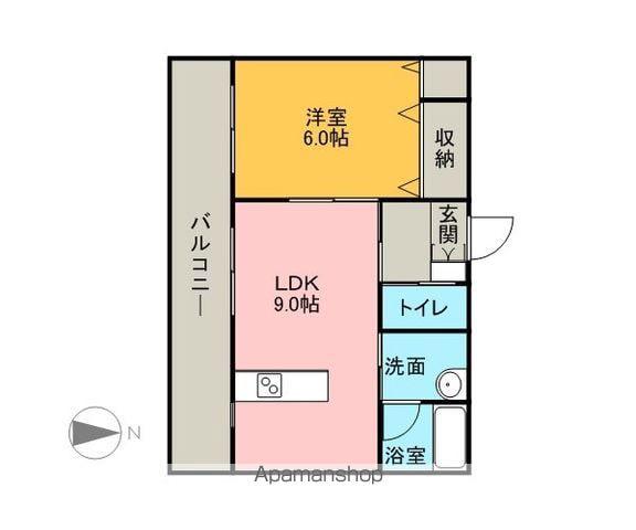 コンフォールソレジオ(1LDK/1階)の間取り写真