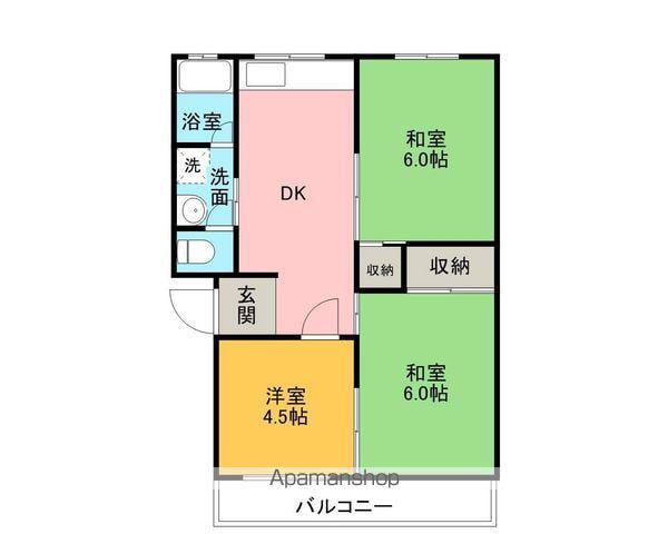 メゾンファースト(3DK/2階)の間取り写真