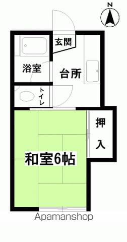 コーポ千寿Ⅰ(1K/1階)の間取り写真