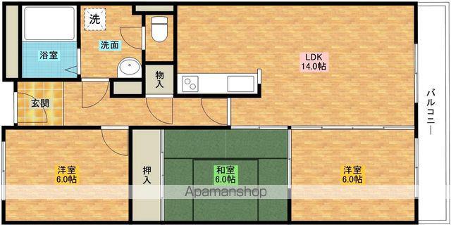 ラームズプラザ(3LDK/2階)の間取り写真