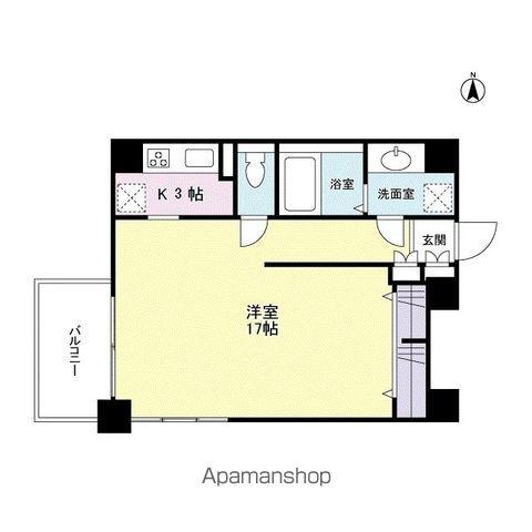 スタイリオ恵比寿SKY(1K/9階)の間取り写真