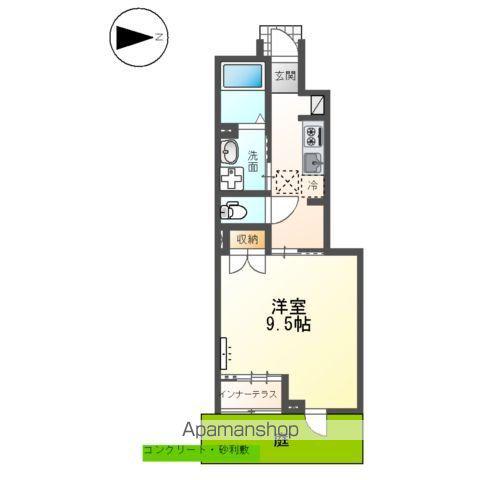 メゾン ド アッシュ(1K/1階)の間取り写真