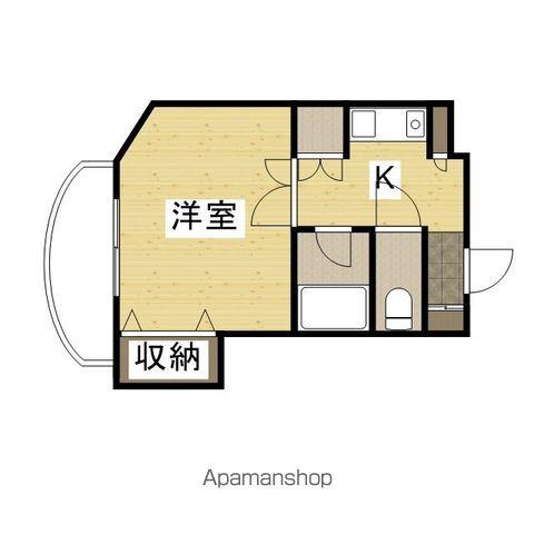 リライアンス牛田(1K/4階)の間取り写真