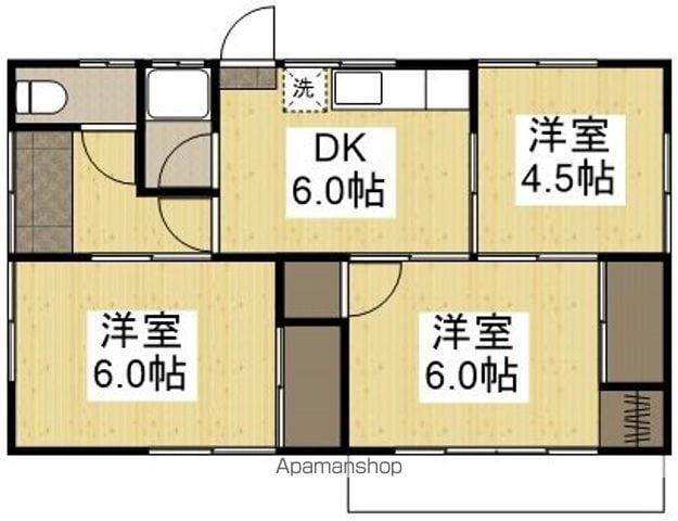 水島臨海鉄道 弥生駅 徒歩27分 1階建 築39年(3DK)の間取り写真