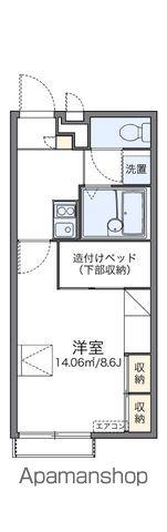 レオパレスマメーズ柴(1K/2階)の間取り写真