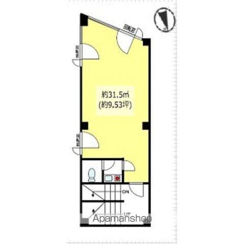 ラムテックビル(1K/2階)の間取り写真