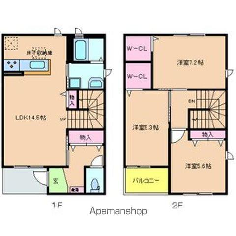 パルファンシャーメゾン(3LDK)の間取り写真