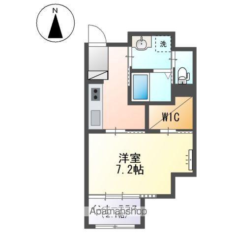 フェアモント千代田(1K/1階)の間取り写真