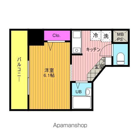 ラグジュアリーガーデン東松戸(1K/3階)の間取り写真