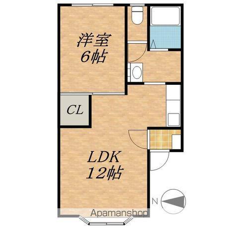 ヴィラやまなみ(1LDK/2階)の間取り写真