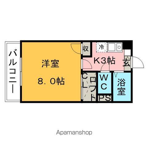 メゾンブランセ(1K/3階)の間取り写真