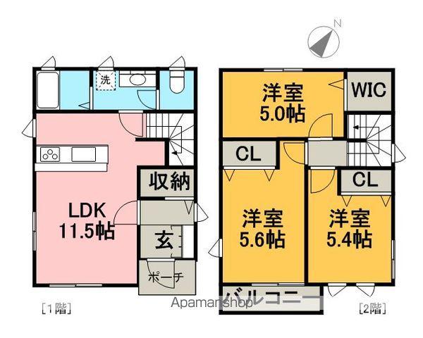 中央本線 多治見駅 徒歩20分 2階建 築15年(3LDK)の間取り写真