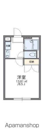 レオパレスプレミールYS(1K/1階)の間取り写真