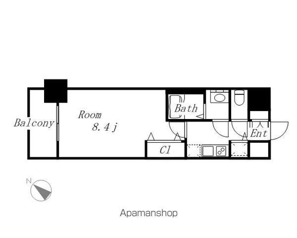 プレサンス鶴舞公園セラヴィ(1K/9階)の間取り写真