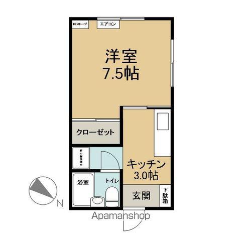 メゾン坂(1K/2階)の間取り写真