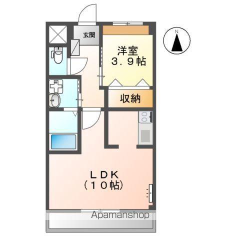 プランドール(1LDK/2階)の間取り写真