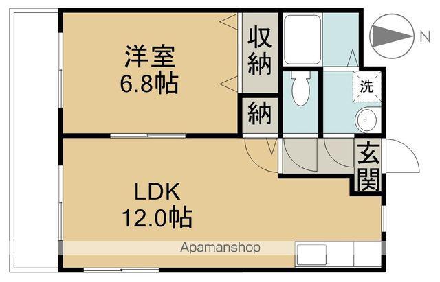 やまいし(1LDK/1階)の間取り写真