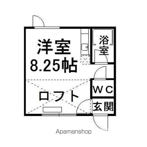 メゾンドK1(ワンルーム/2階)の間取り写真