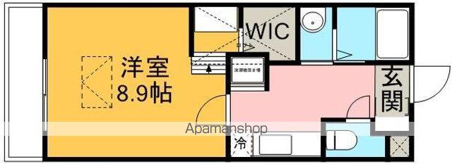 ルネス ロマネガーデン(1K/5階)の間取り写真