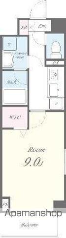 千代田・常磐緩行線 亀有駅 徒歩5分 5階建 築10年(1K/5階)の間取り写真