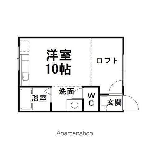 コーポYOU9JO(ワンルーム/1階)の間取り写真