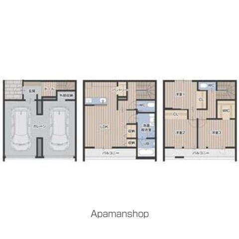 ＣＯＳＭＯ　ＴＥＲＲＡＣＥ　戸建賃貸Ｃ(3LDK)の間取り写真