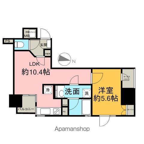 ザ・ライオンズ定禅寺タワー(1LDK/6階)の間取り写真