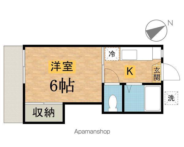 ビューコート高尾(1K/1階)の間取り写真