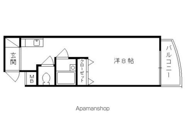 アーク醍醐(1K/4階)の間取り写真