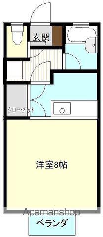 エレガンス出北(ワンルーム/2階)の間取り写真