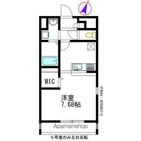 アンプルールユートピア(ワンルーム/1階)の間取り写真