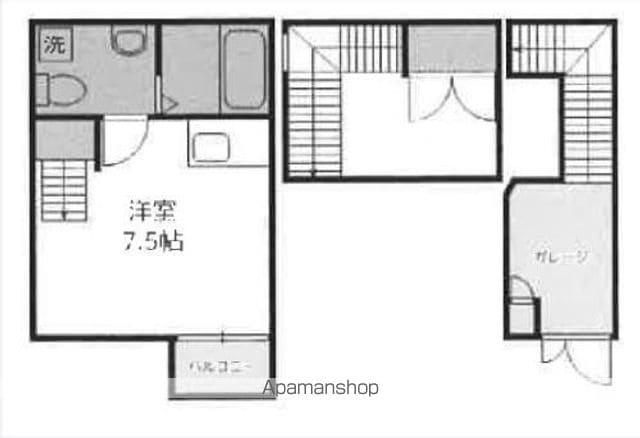 ガレット空港南(ワンルーム/1階)の間取り写真