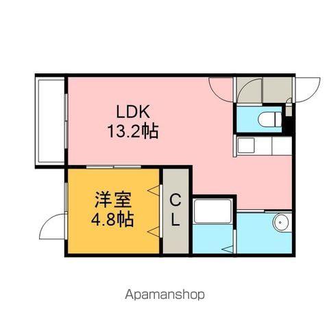 アン・クレール恵み野(1LDK/3階)の間取り写真