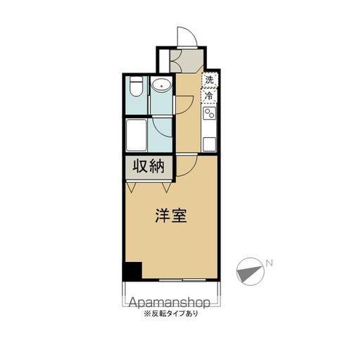 センターヒルズ中ノ橋(1K/7階)の間取り写真