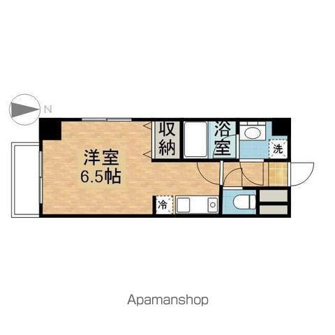 ラフィネ支倉(1K/2階)の間取り写真