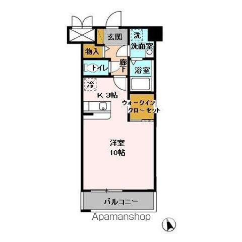 グリーンヒルレジデンス(1K/5階)の間取り写真