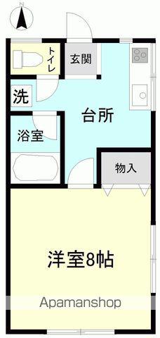 リンクキャッスル(1K/1階)の間取り写真