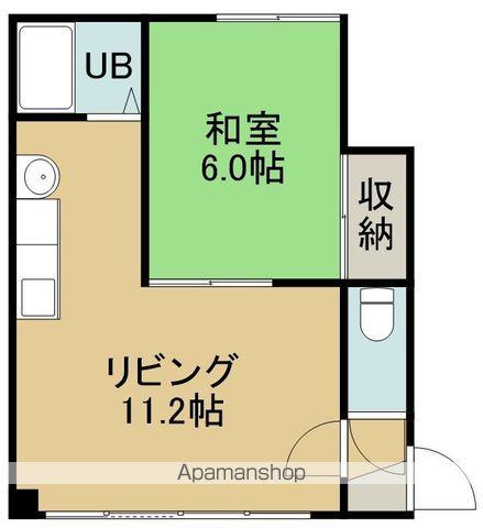 マンション吉田2号館(1LDK/2階)の間取り写真