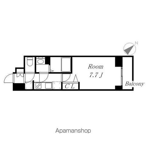 プレサンス東別院駅前Ⅱ(1K/2階)の間取り写真
